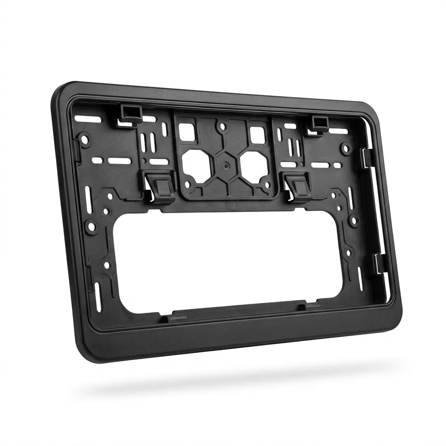 Kennzeichenhalter Zweizeilig 280 × 200 mm Schwarz (SUV, LKW, Anhänger)