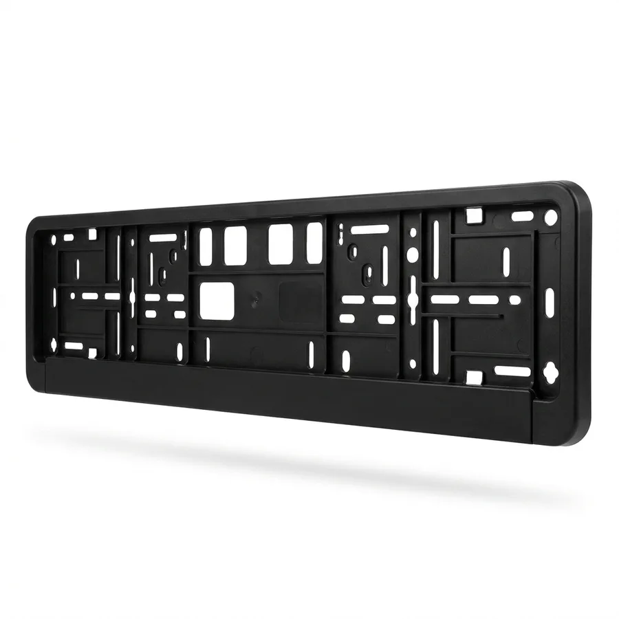 Kennzeichenhalter Standard 520 × 110 mm Schwarz (Klick-Rahmen)